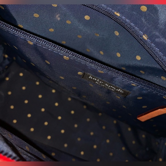 Kate Spade pink with red hearts large cosmic bag - Picture 7 of 10